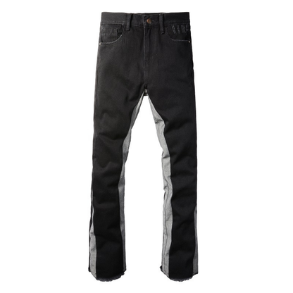 Amr Flared Black Grey Jeans