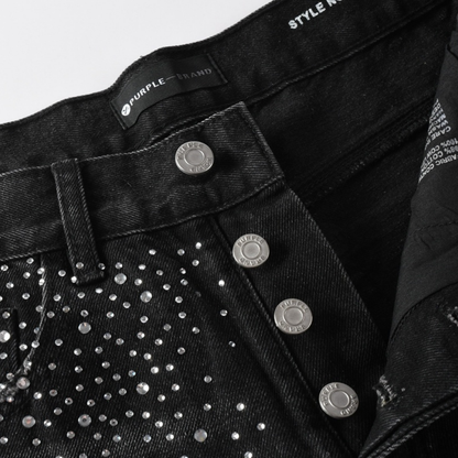 Purple Black Diamonds Jeans