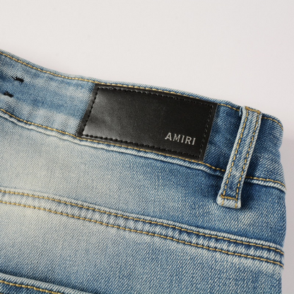 Amr Red Diamond Patch Jeans