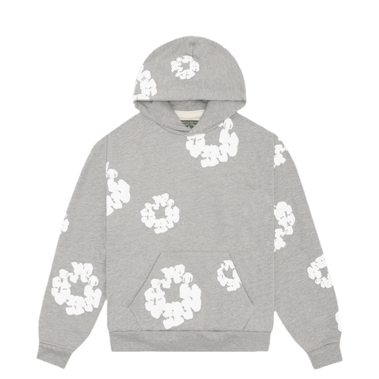 Flower Grey Hoodie