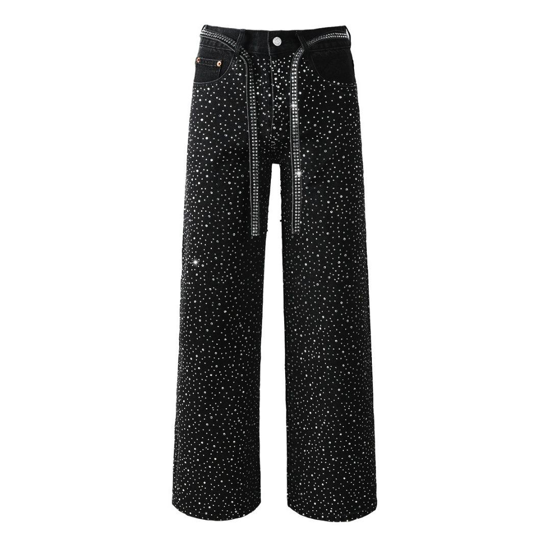 Purple Black Diamonds Jeans