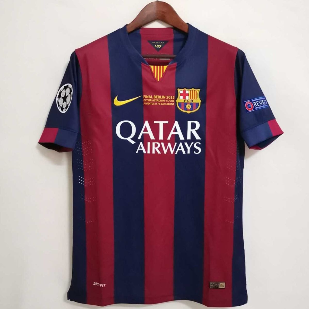 2015 Barcelona Home Berlin UCL Final Retro Jersey