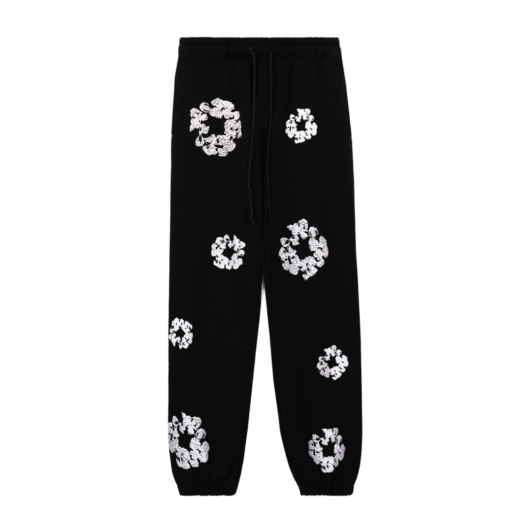 Denim Trs Diamonds Black Pants