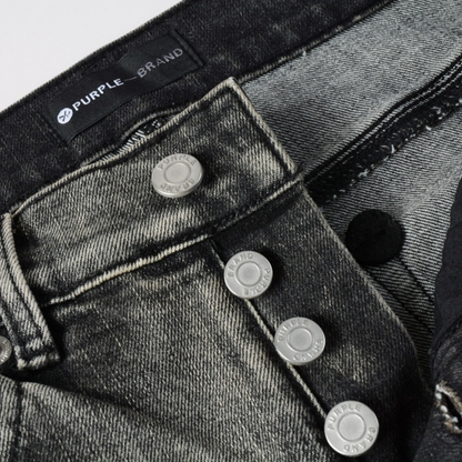 Purple Grey Ripped Jeans