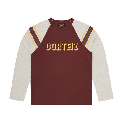 97 HEAVYWEIGHT RAGLAN LS [BURGUNDY]