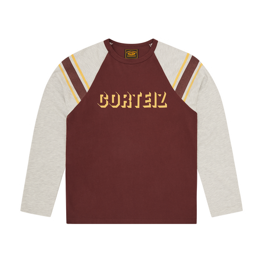 97 HEAVYWEIGHT RAGLAN LS [BURGUNDY]