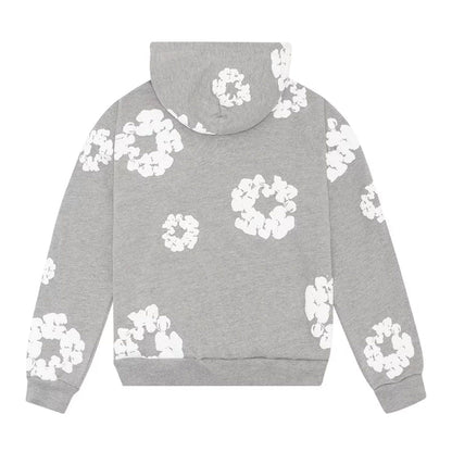 Flower Grey Hoodie