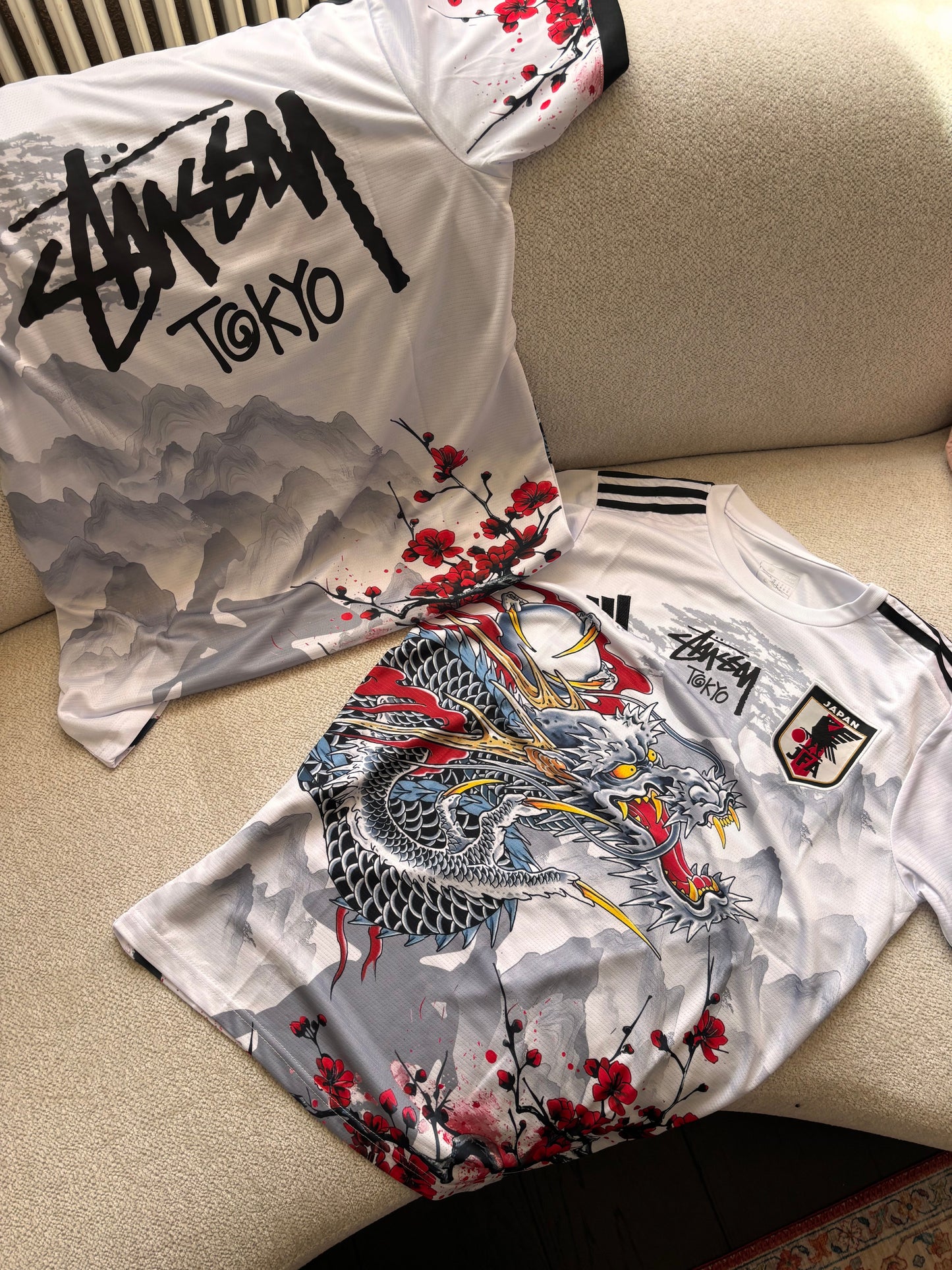 STÜSSY x “JAPAN” JERSEY - RED DRAGON