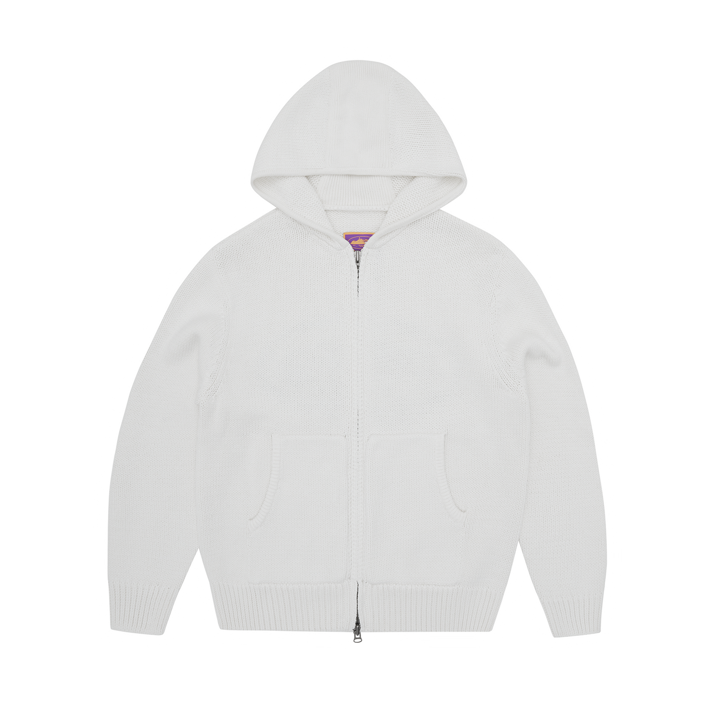 ALCATRAZ HEAVY KNIT ZIP HOODIE [NATURAL]