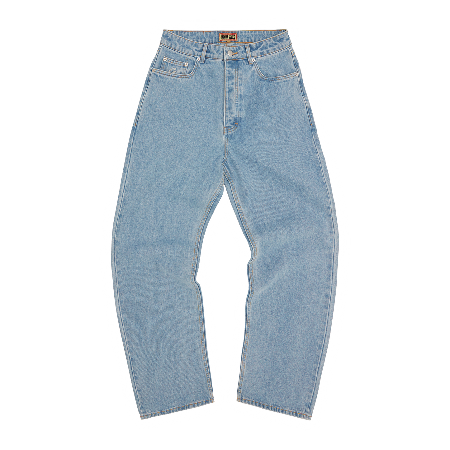ALLSTARZ DENIM BAGGY JEANS [WASHED BLUE]