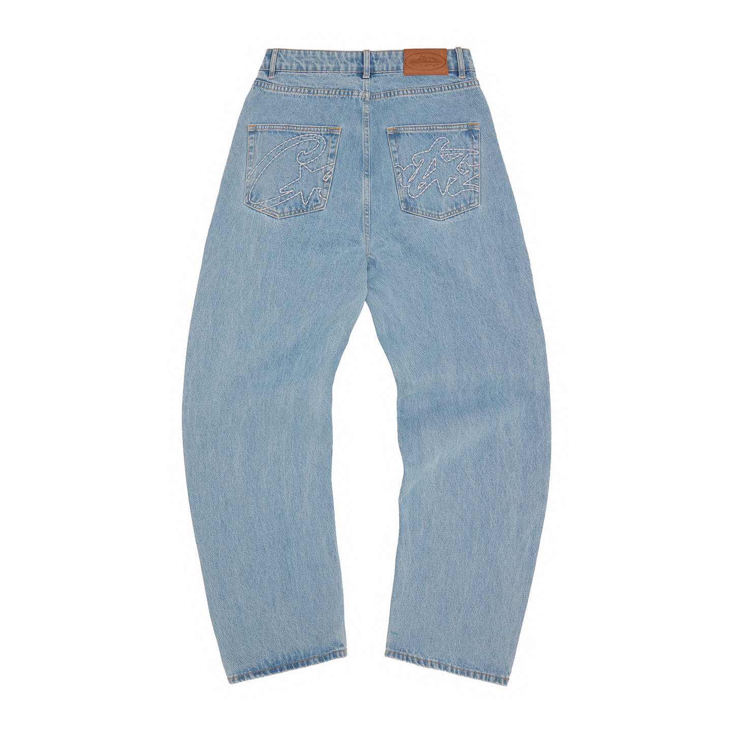 ALLSTARZ DENIM BAGGY JEANS [WASHED BLUE]