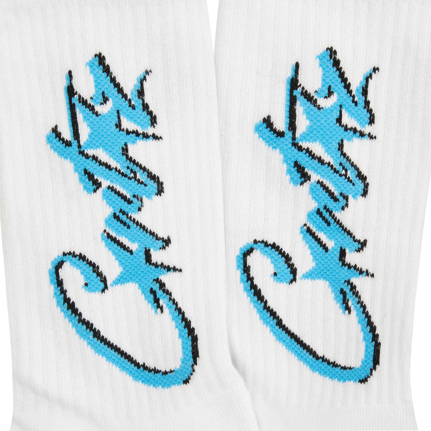 ALLSTARZ SOCKS [WHITE & BABY BLUE]