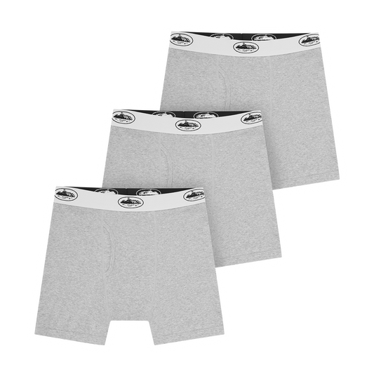 GREY ALCATRAZ BOXERS [3 PACK]