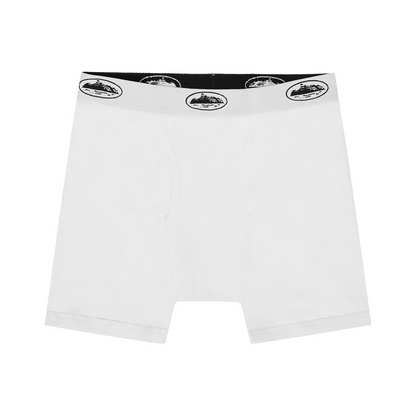 WHITE ALCATRAZ BOXERS [3 PACK]