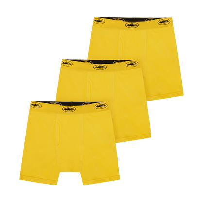 YELLOW ALCATRAZ BOXERS [3 PACK]