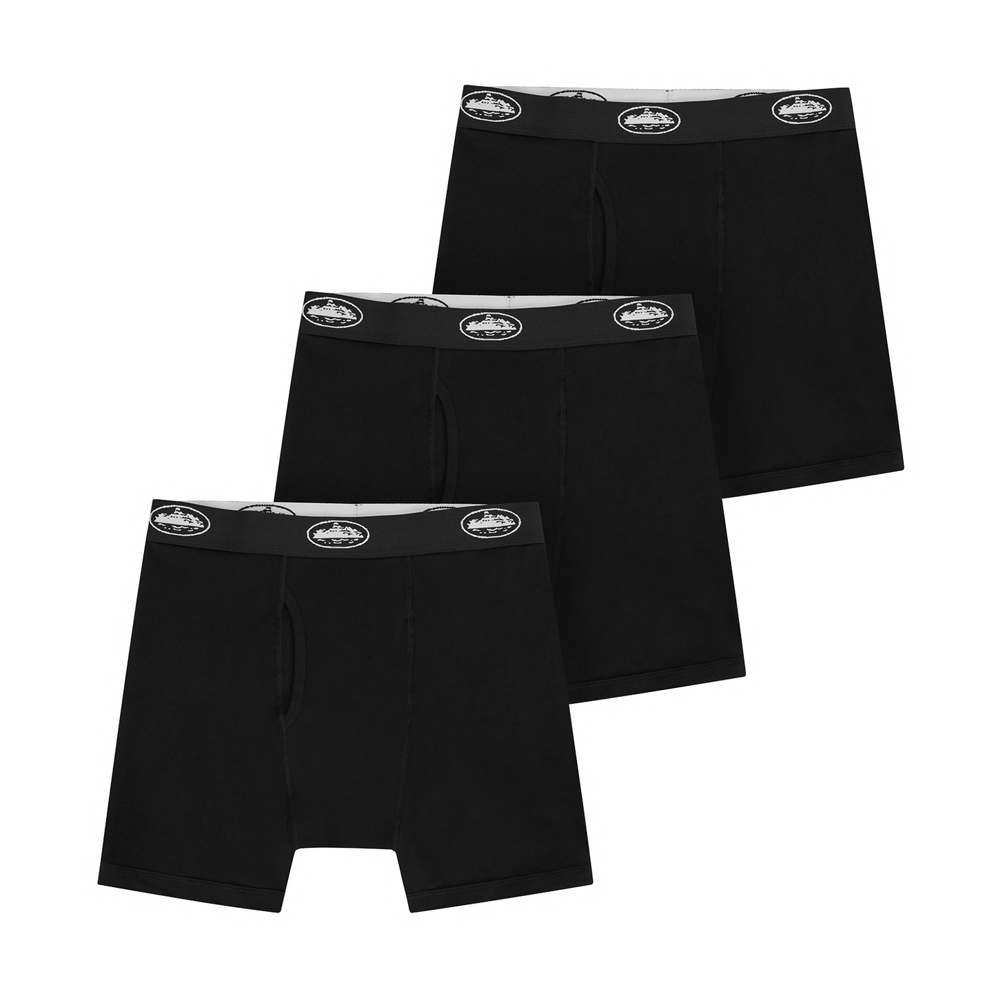 BLACK ALCATRAZ BOXERS [3 PACK]