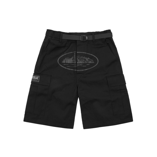 ALCATRAZ CARGO SHORT [TRIPLE BLACK]