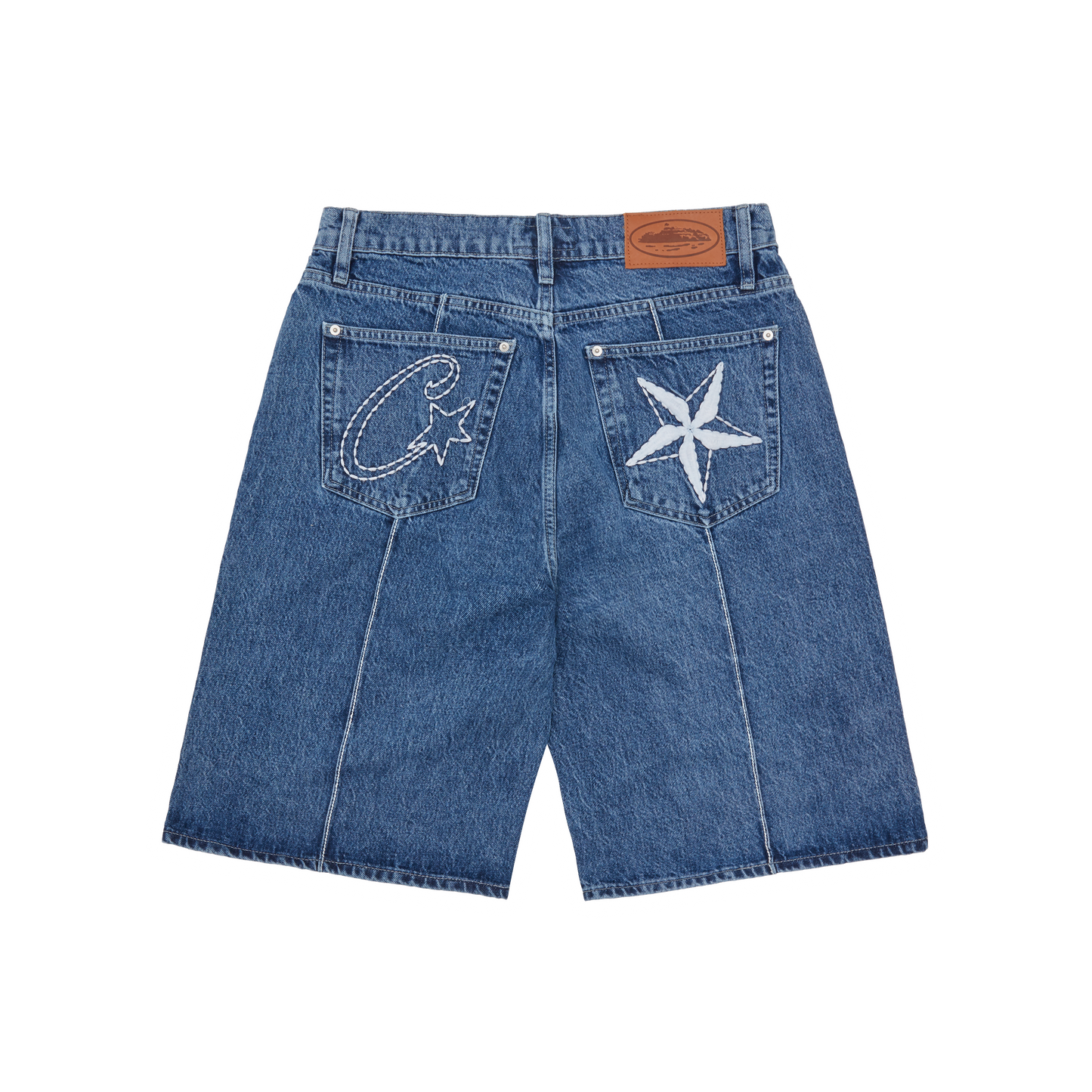 C-STAR DENIM SHORT [WASHED BLUE]