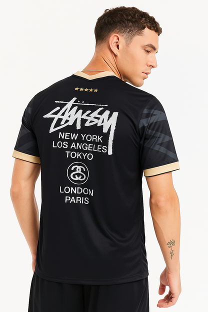 STÜSSY x “BRASIL” JERSEY - BLACK WORLD CUP EDITION