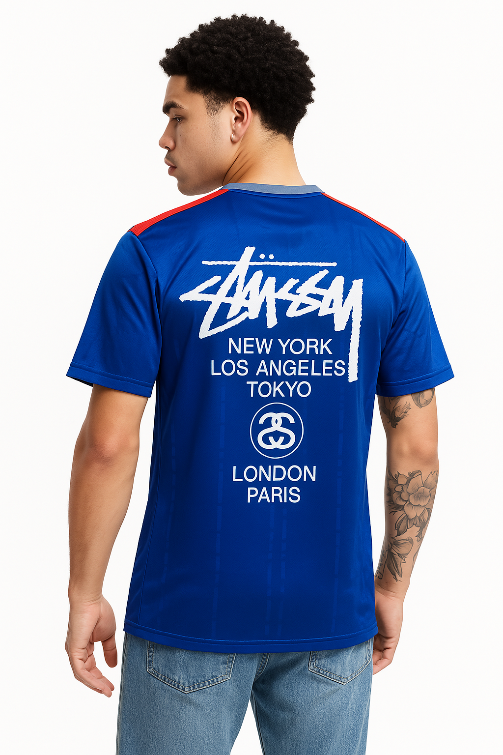 STÜSSY X “ITALY” JERSEY -  BLUE