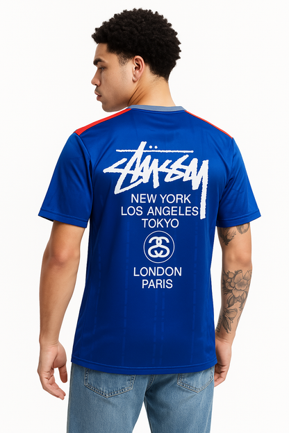 STÜSSY X “ITALY” JERSEY -  BLUE