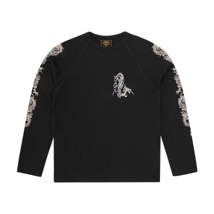 DRAGON RAGLAN LS [BLACK]