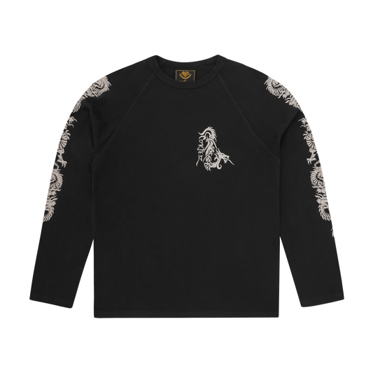 DRAGON RAGLAN LS [BLACK]