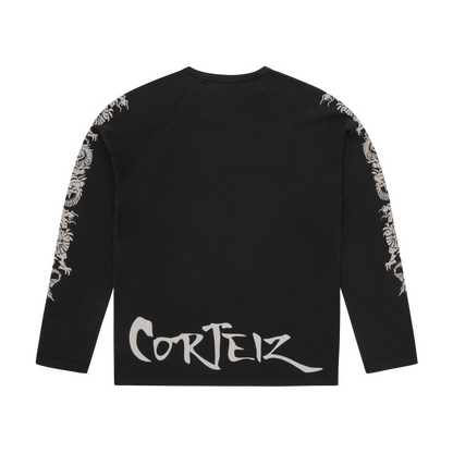 DRAGON RAGLAN LS [BLACK]