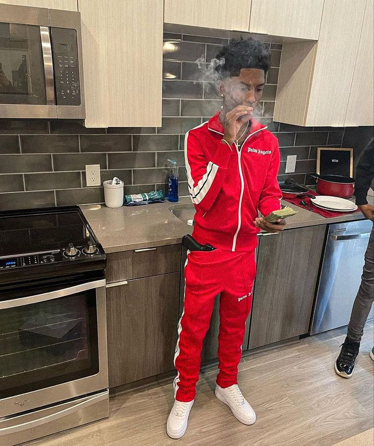 Palm Angels Red Tracksuit
