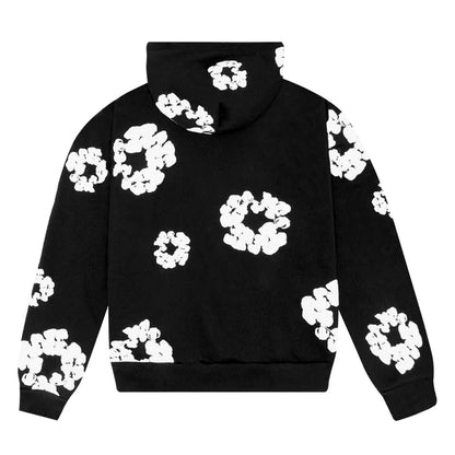 Flower Black Hoodie