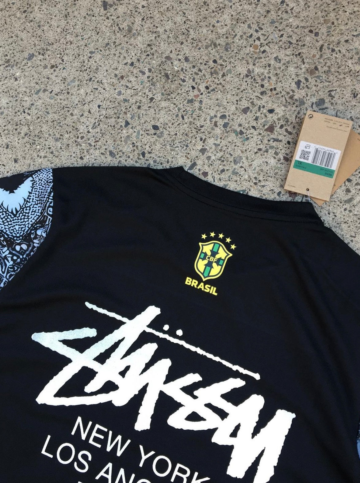 STÜSSY 2024 special edition Brasil black kit - Jesus edition (JUNIOR SIZE)