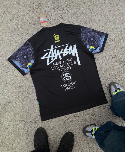 STÜSSY 2024 special edition Brasil black kit - Jesus edition (JUNIOR SIZE)