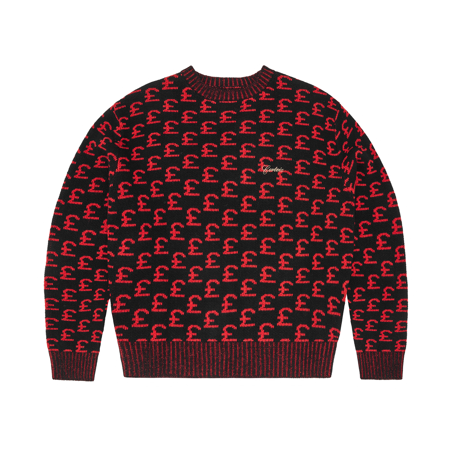 GBP JACQUARD KNIT SWEATER [BLACK]