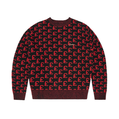 GBP JACQUARD KNIT SWEATER [BLACK]
