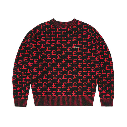 GBP JACQUARD KNIT SWEATER [BLACK]