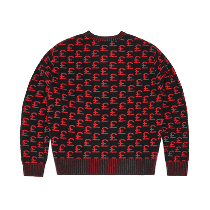 GBP JACQUARD KNIT SWEATER [BLACK]