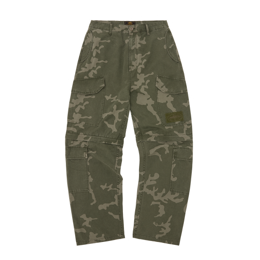 GUERILLAZ CONVERTIBLE PANT [GREEN CAMO]