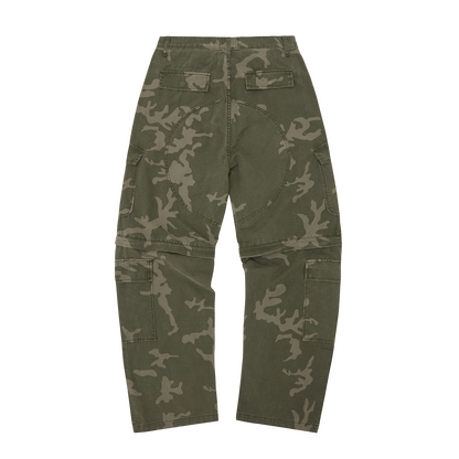 GUERILLAZ CONVERTIBLE PANT [GREEN CAMO]