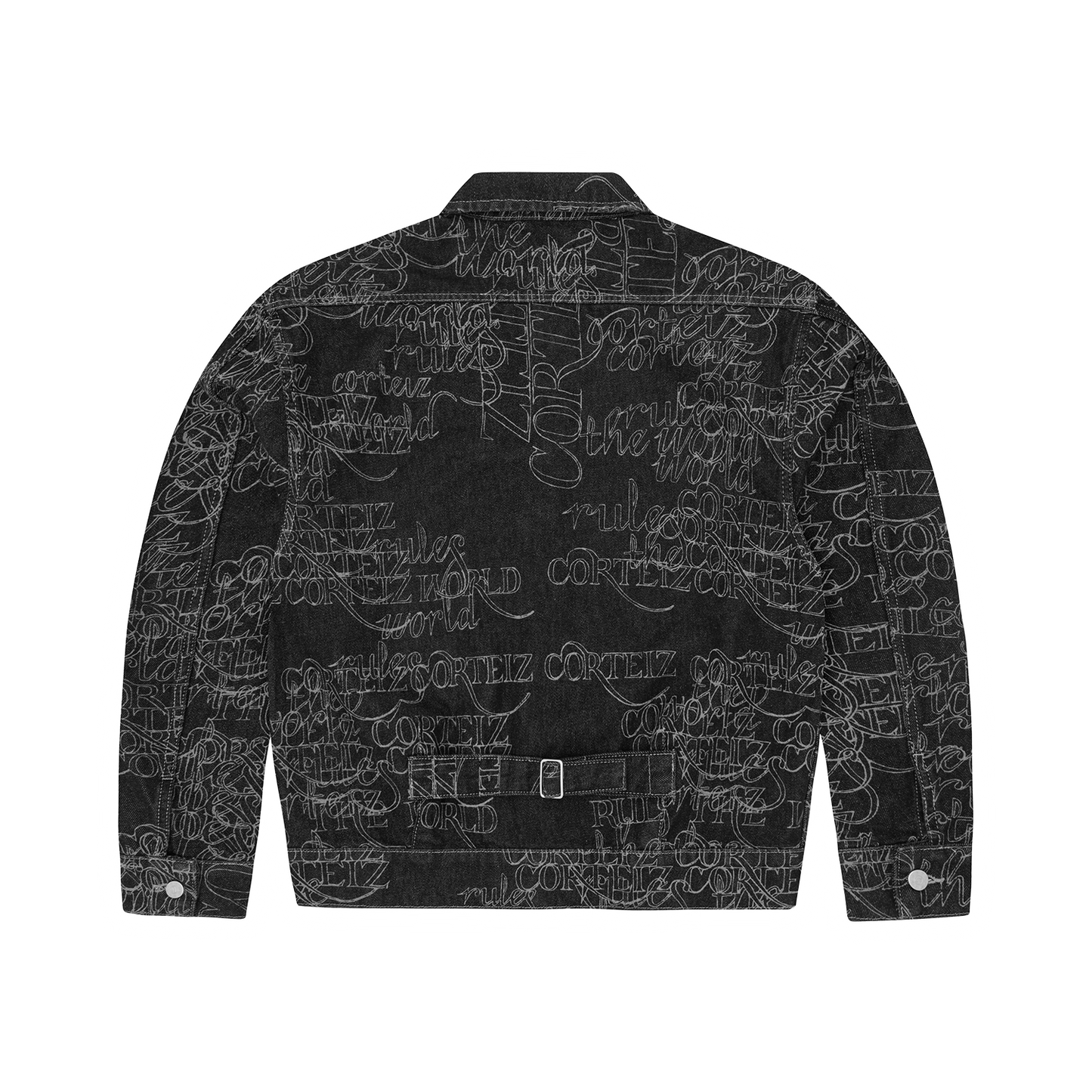 HANDWRITTEN DENIM TRUCKER [BLACK]