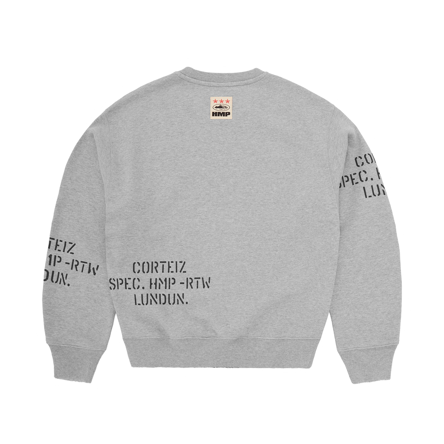 HMP STENCIL CREWNECK [LIGHT HEATHER]