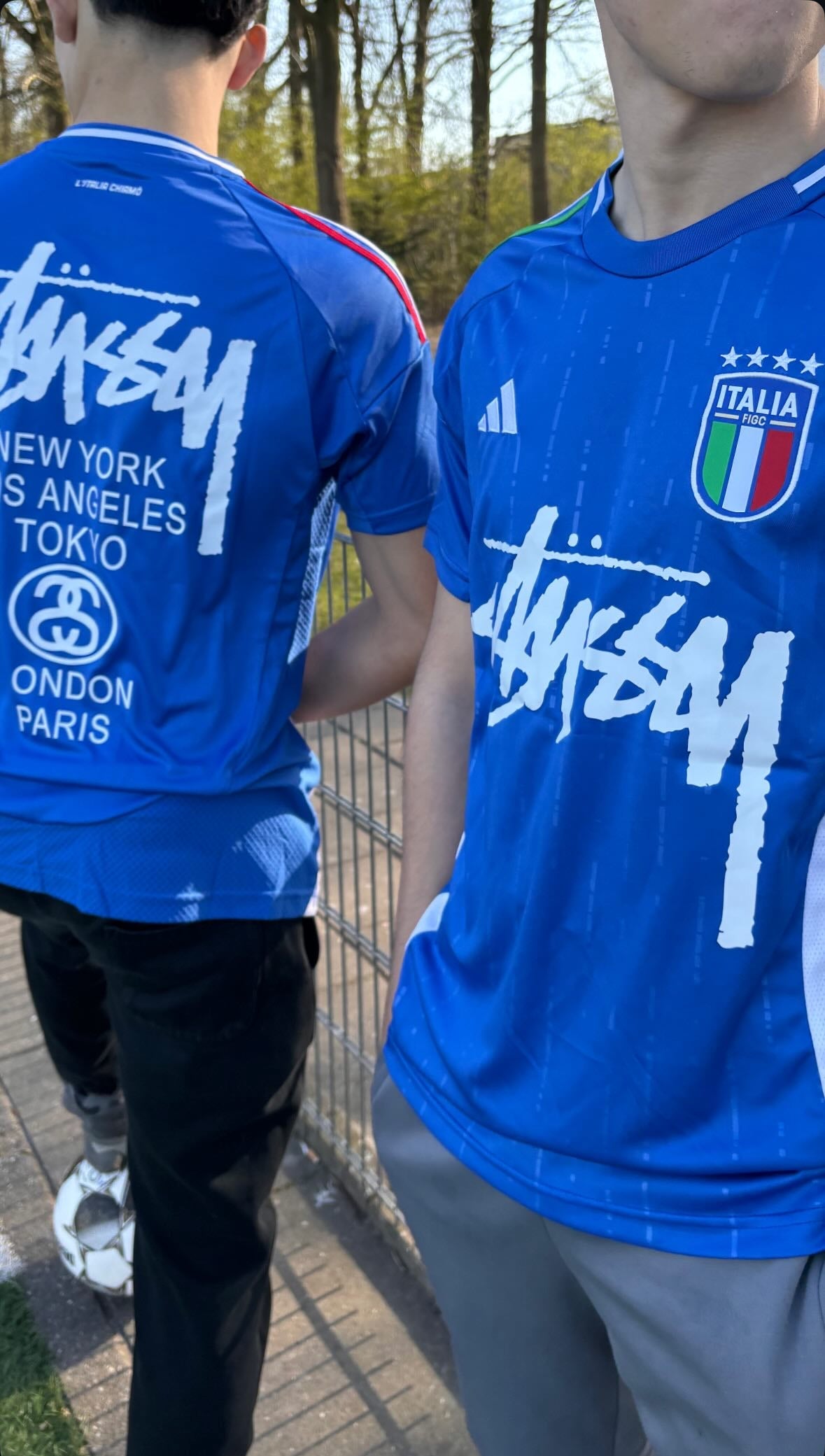 STÜSSY X “ITALY” JERSEY -  BLUE