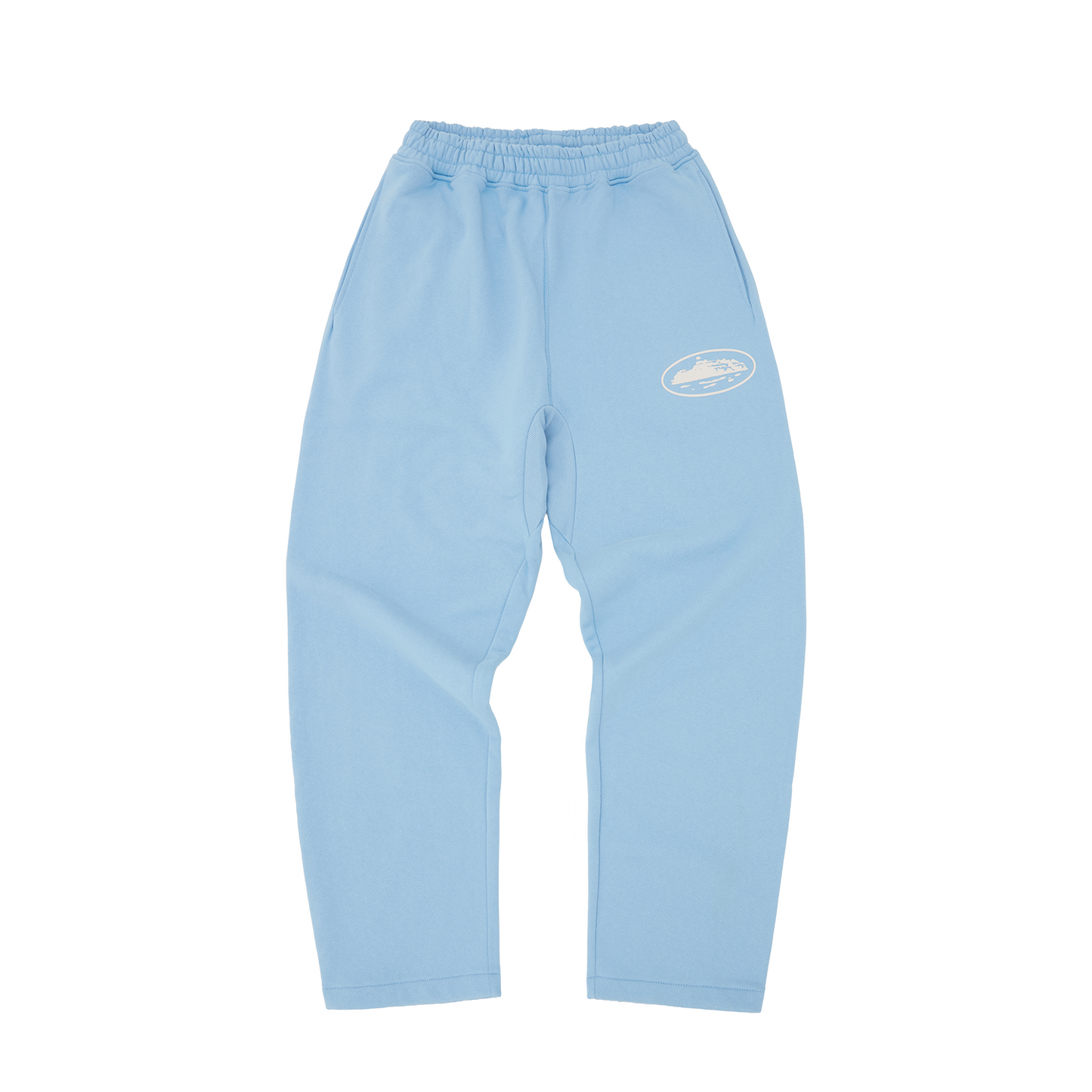 ISLAND PUFF PRINT OPEN HEM SWEATPANT [BABY BLUE]