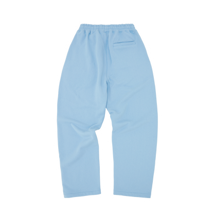 ISLAND PUFF PRINT OPEN HEM SWEATPANT [BABY BLUE]