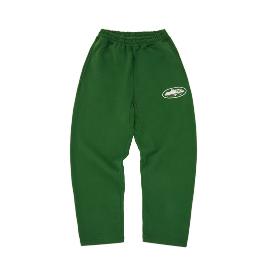 ISLAND PUFF PRINT OPEN HEM SWEATPANT [GREEN]