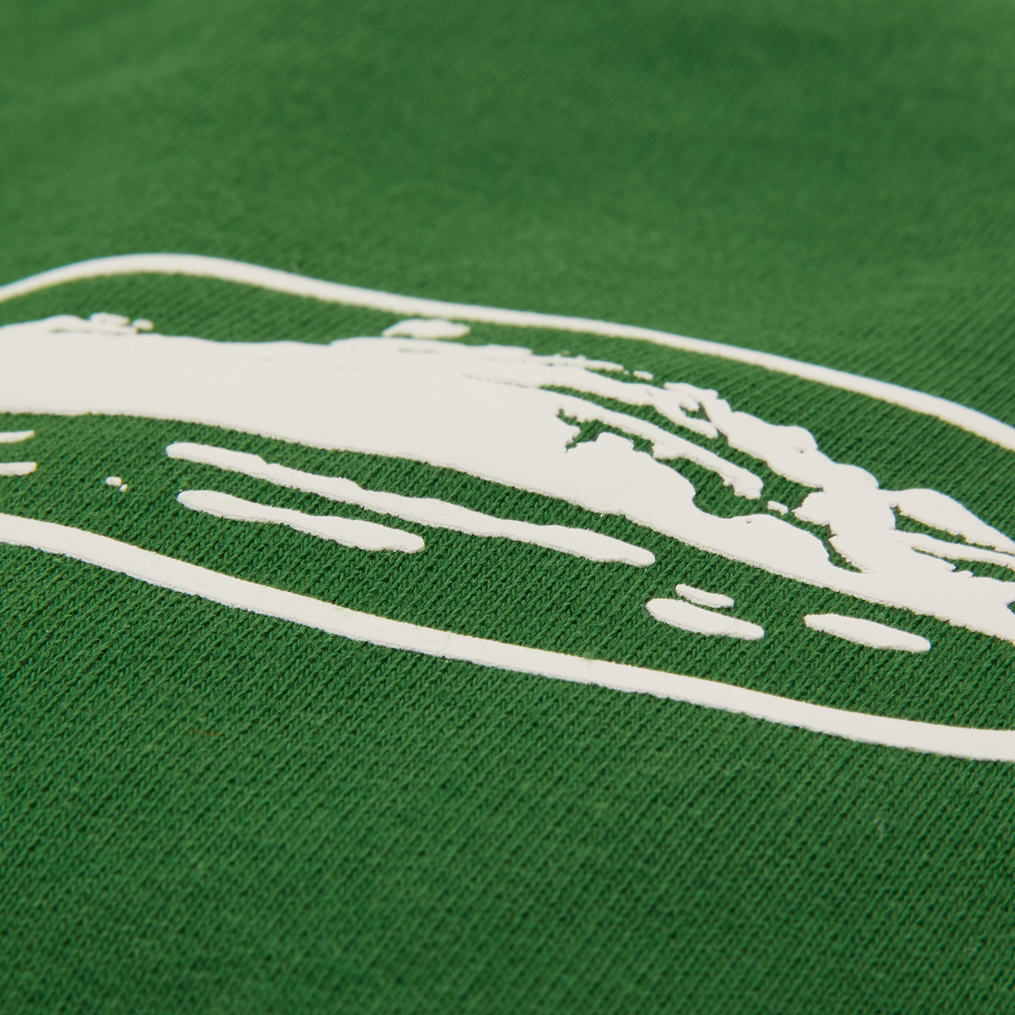 ISLAND PUFF PRINT OPEN HEM SWEATPANT [GREEN]