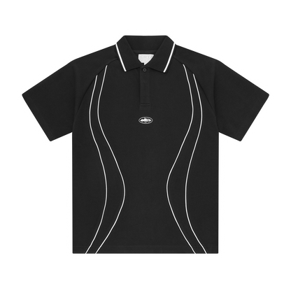 ISLAND PIQUE POLO SHIRT [BLACK]