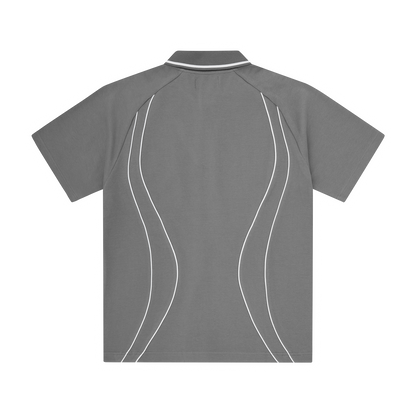 ISLAND PIQUE POLO SHIRT [GREY]