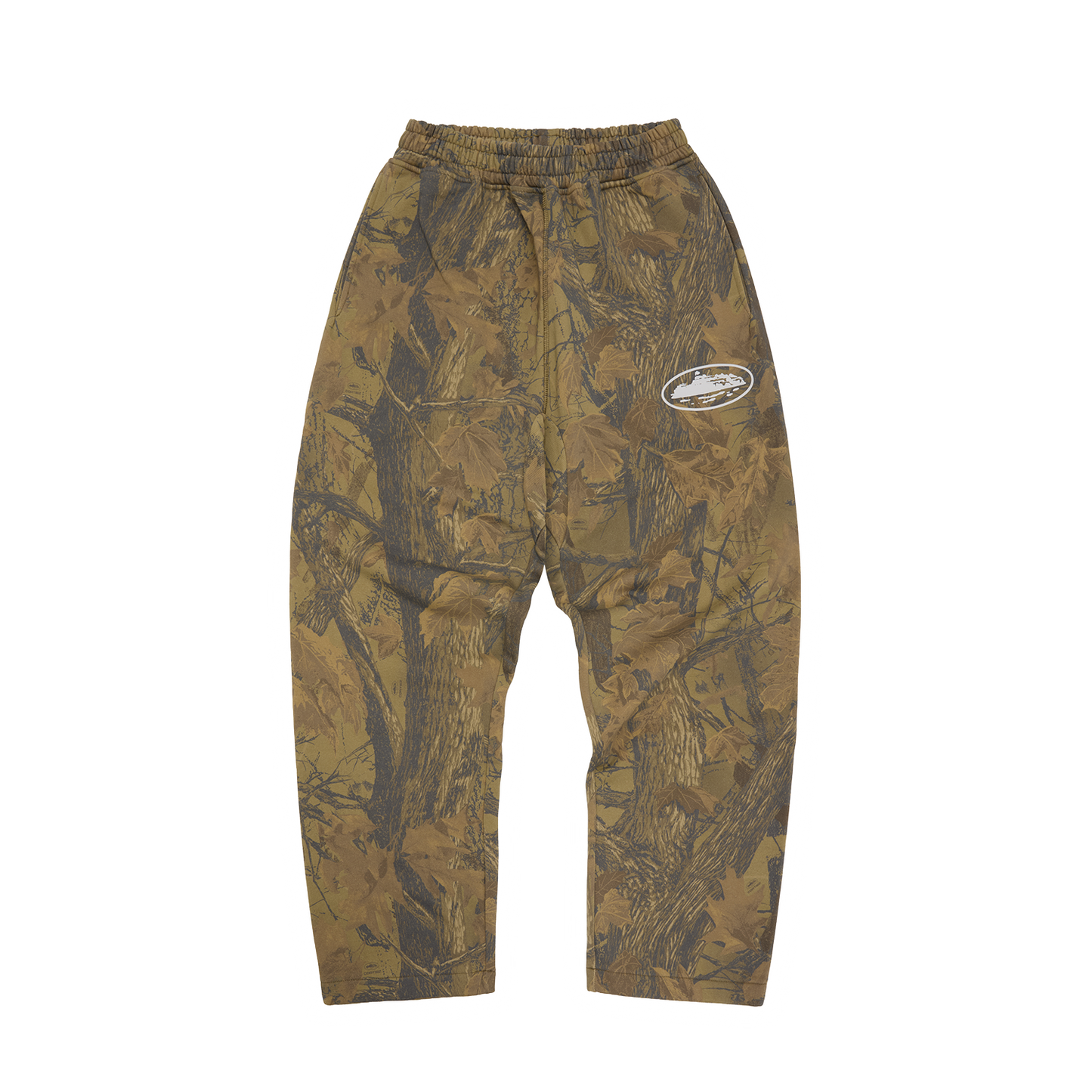 ISLAND PUFF PRINT OPEN HEM SWEATPANT [FOREST CAMO]
