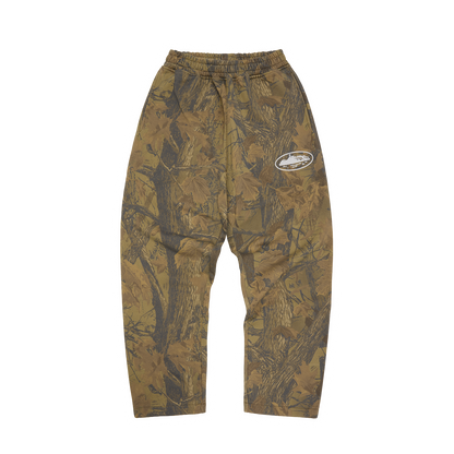 ISLAND PUFF PRINT OPEN HEM SWEATPANT [FOREST CAMO]