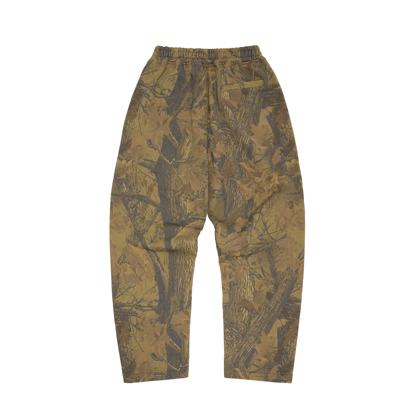 ISLAND PUFF PRINT OPEN HEM SWEATPANT [FOREST CAMO]